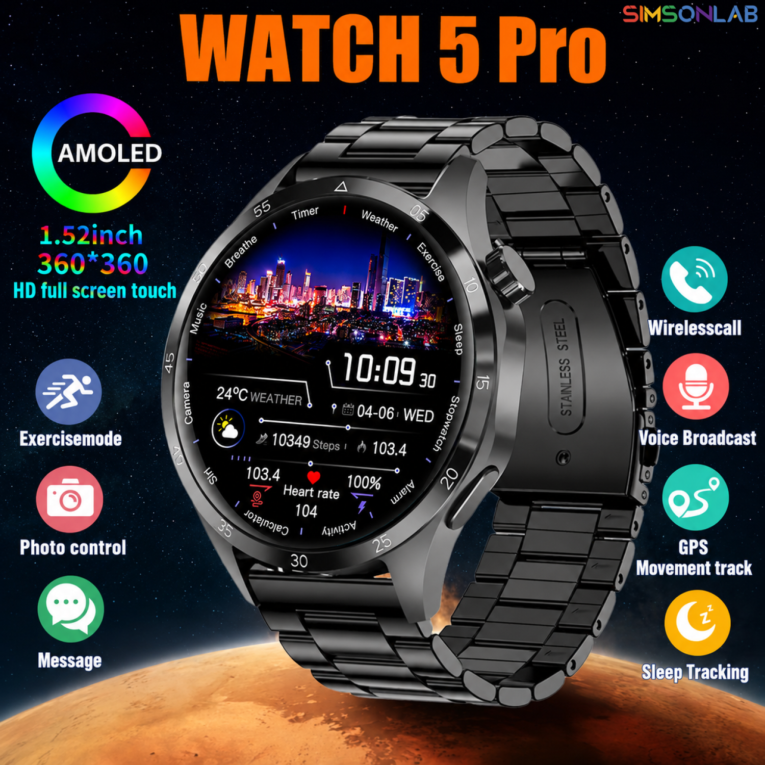 Photography Lighting App - 2026 Watch 5 Pro GPS Track