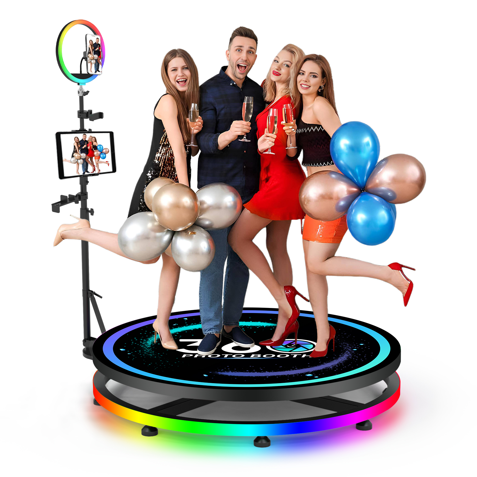 Photography Lighting App - 360 Photo Booth with Flight Case