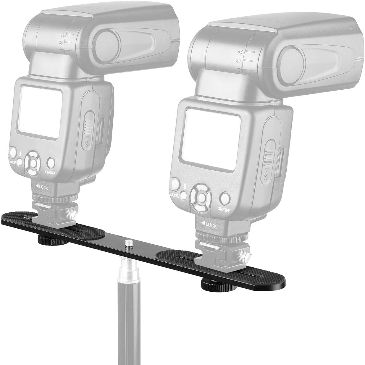 1/4'' Dual Flash Bracket Mount – обзор и цена Photography Video Lighting Kit With Adjustable Tripod Stand