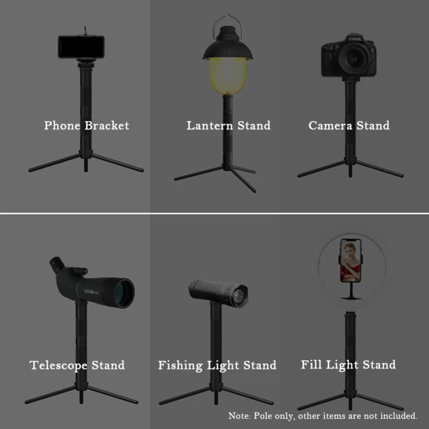 New Aluminum Lantern Stand Cam – обзор и цена Photography Video Lighting Kit With Adjustable Tripod Stand