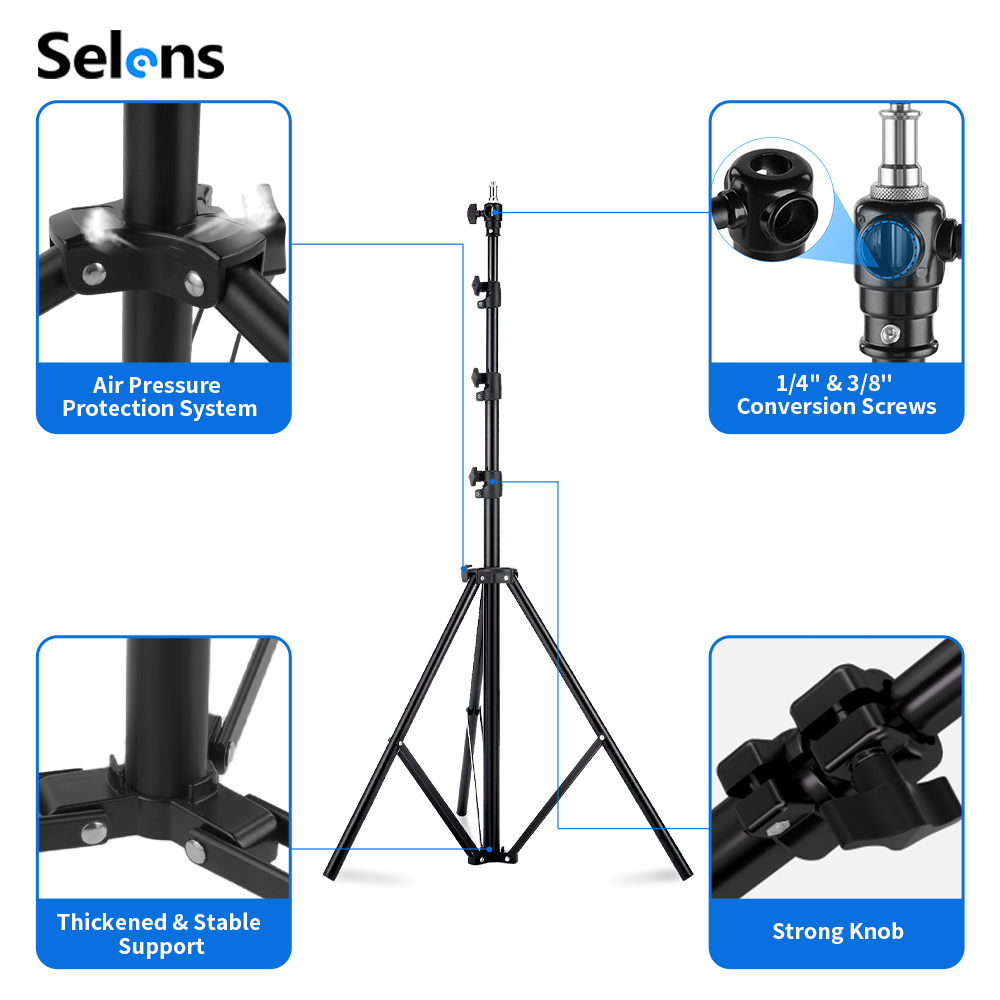 Selens 2.2~3.95M Light Stand w – обзор и цена Photography Lighting Mount