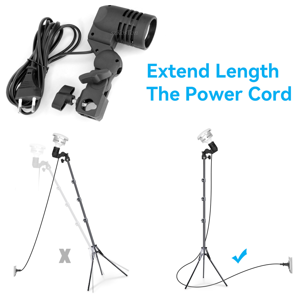 2PCS/1PC E27 Single Head Bulb  – обзор и цена Photography Lighting Umbrella
