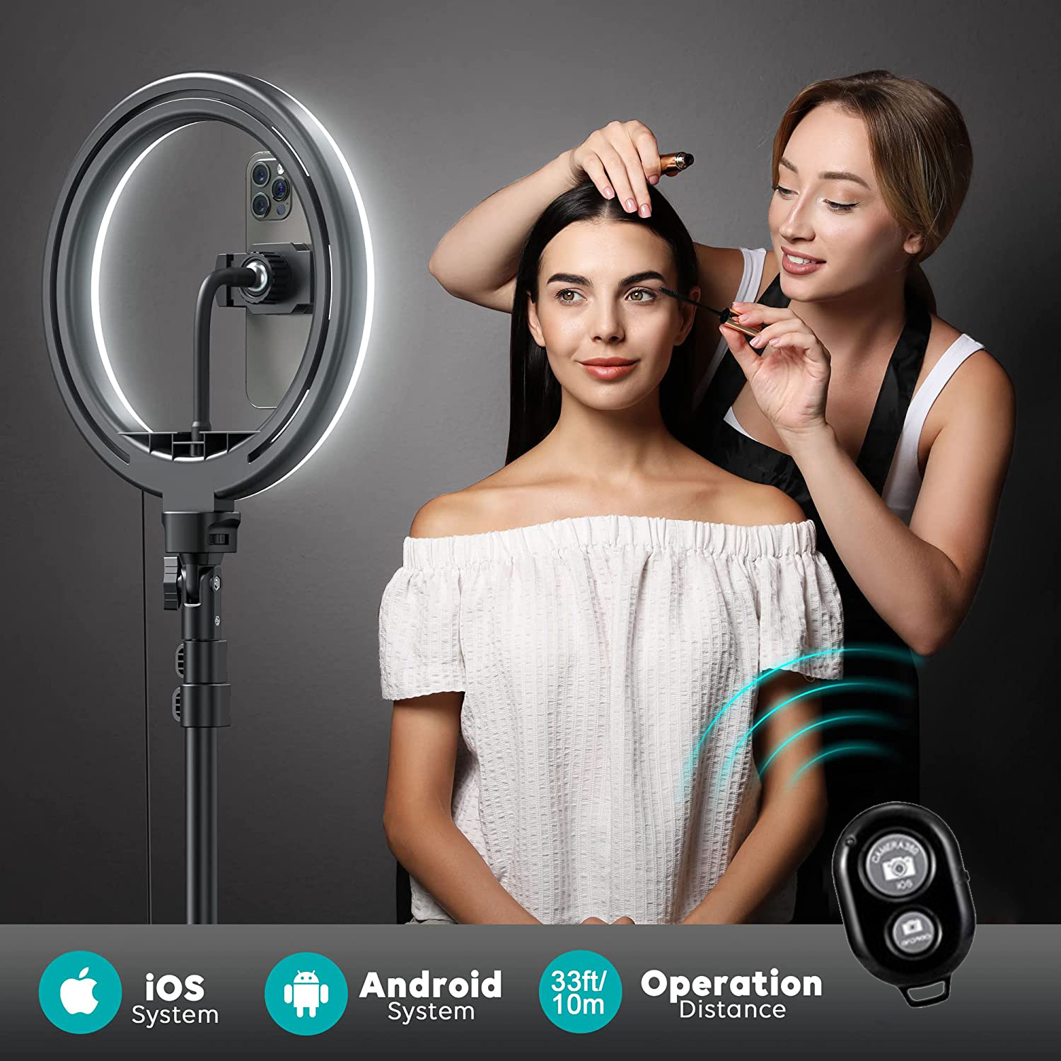 12’’Selfie Ring Light with Adj – обзор и цена Makeup Photography Lighting