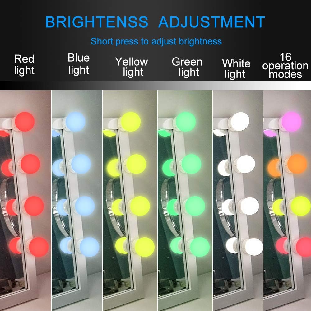 RGB Colorful DIY Hollywood Van – обзор и цена Makeup Photography Lighting