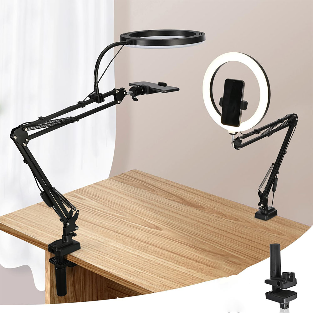 Ring Light with Stand and Phon – обзор и цена Photography Video Lighting Kit With Adjustable Tripod Stand