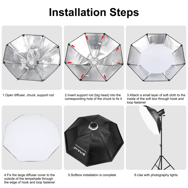 PULUZ 95cm Octagon Photography – обзор и цена Photography Lighting Mount
