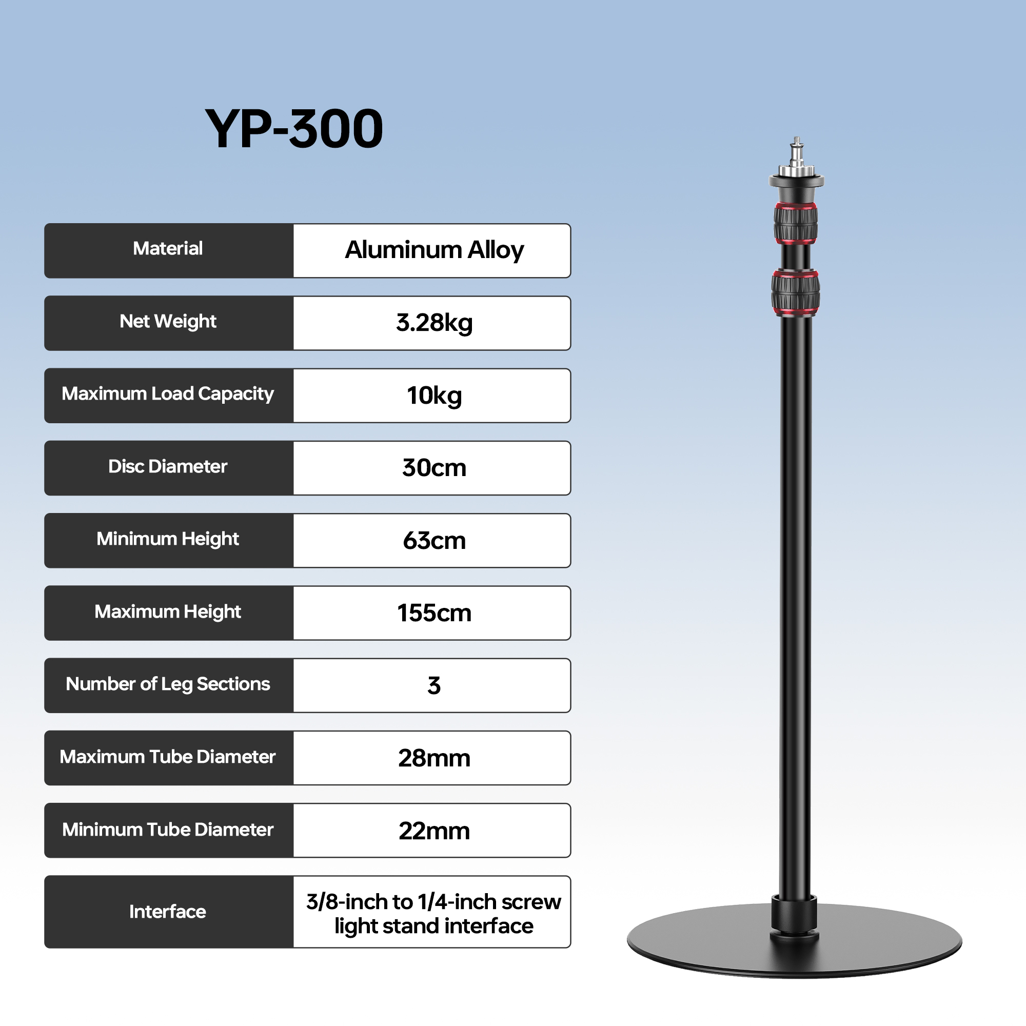 Manbily Light Stand Round base – обзор и цена Photography Lighting Mount