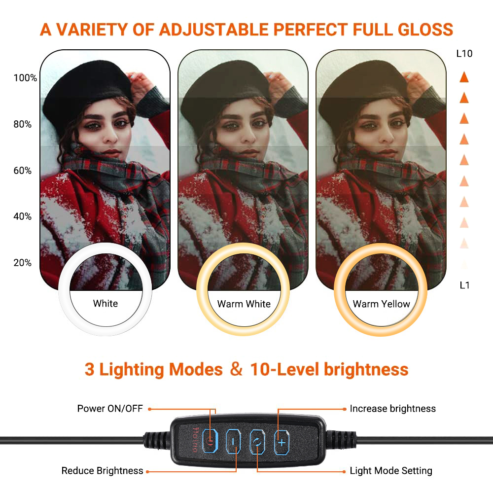 26cm 10 inch Led Ring Selfie L – обзор и цена Makeup Photography Lighting