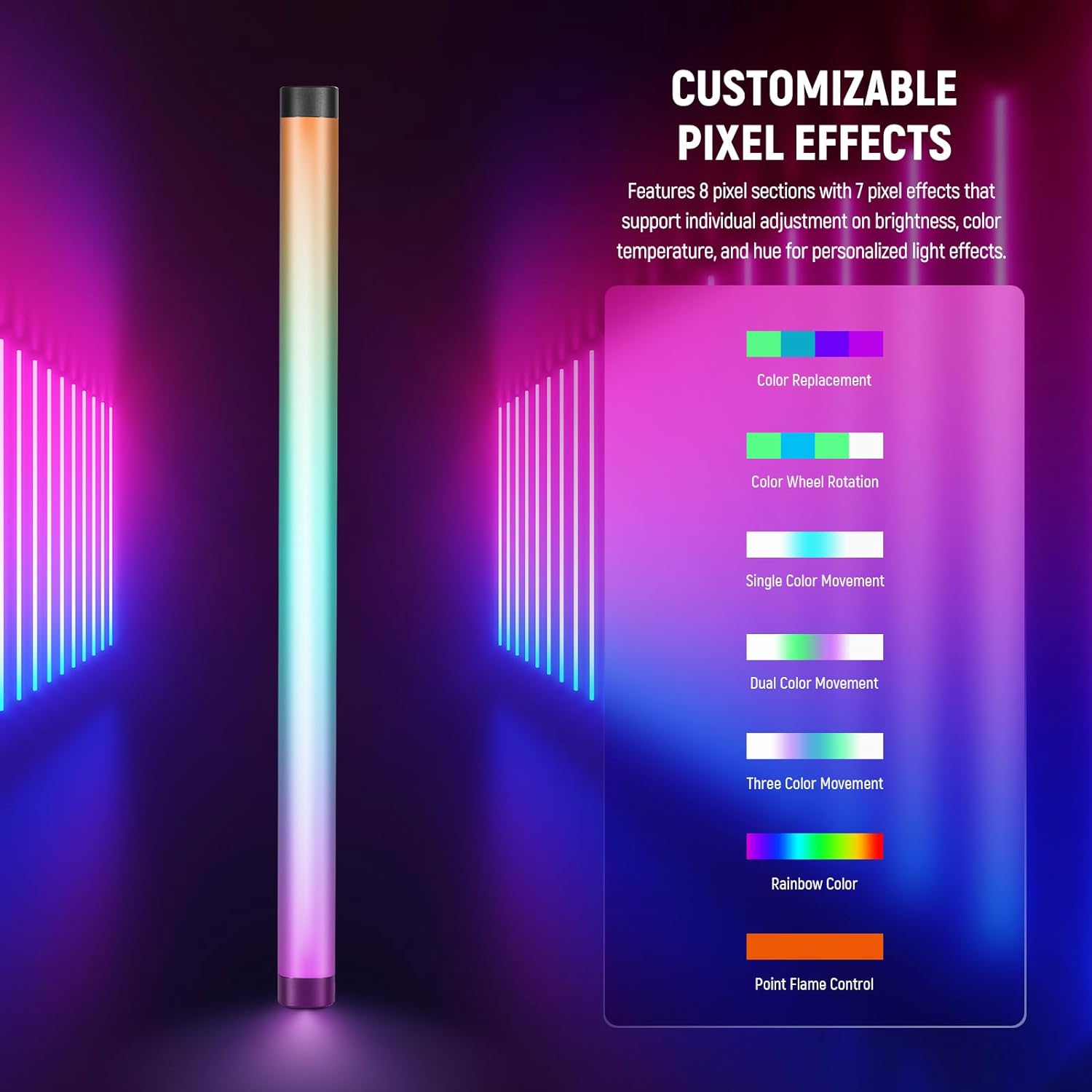 NEEWER TL60 RGB Tube Light, Fu – обзор и цена Photography Lighting App