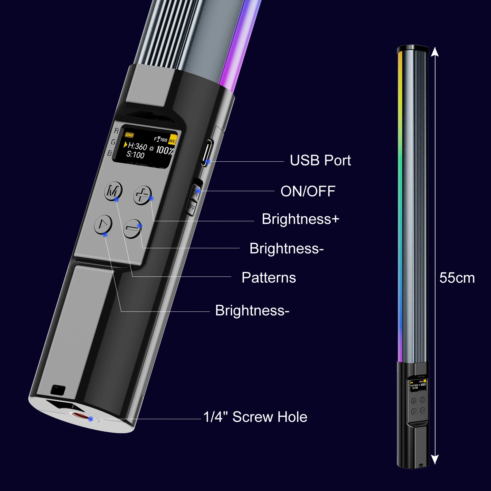 RGB Photography Light Wand Han – обзор и цена Photography Lighting App