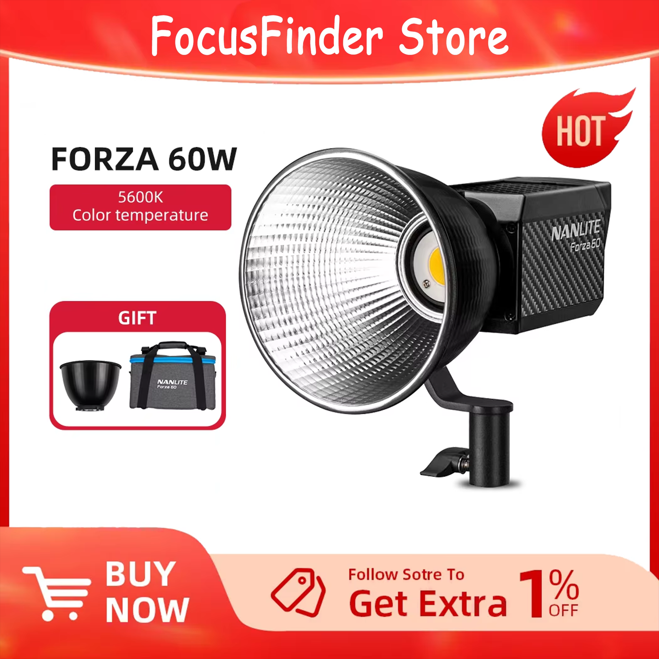 Nanlite Forza 60W Portable 560 – обзор и цена Portable Strobe Monolight