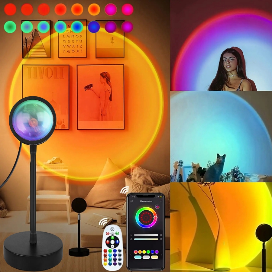 Smart Sunset Lamp Tuya LED Nig – обзор и цена Photography Lighting App