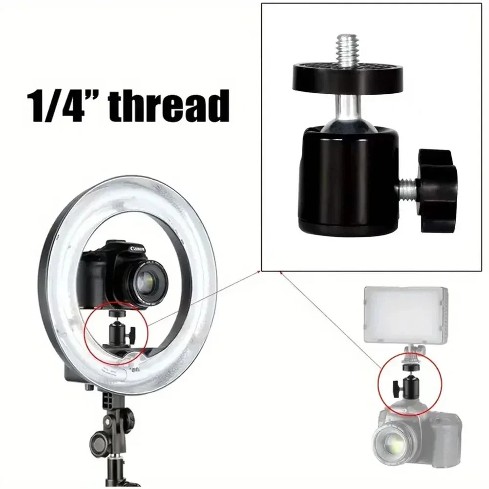 Camera Ball Head Adapter with  – обзор и цена Photography Video Lighting Kit With Adjustable Tripod Stand