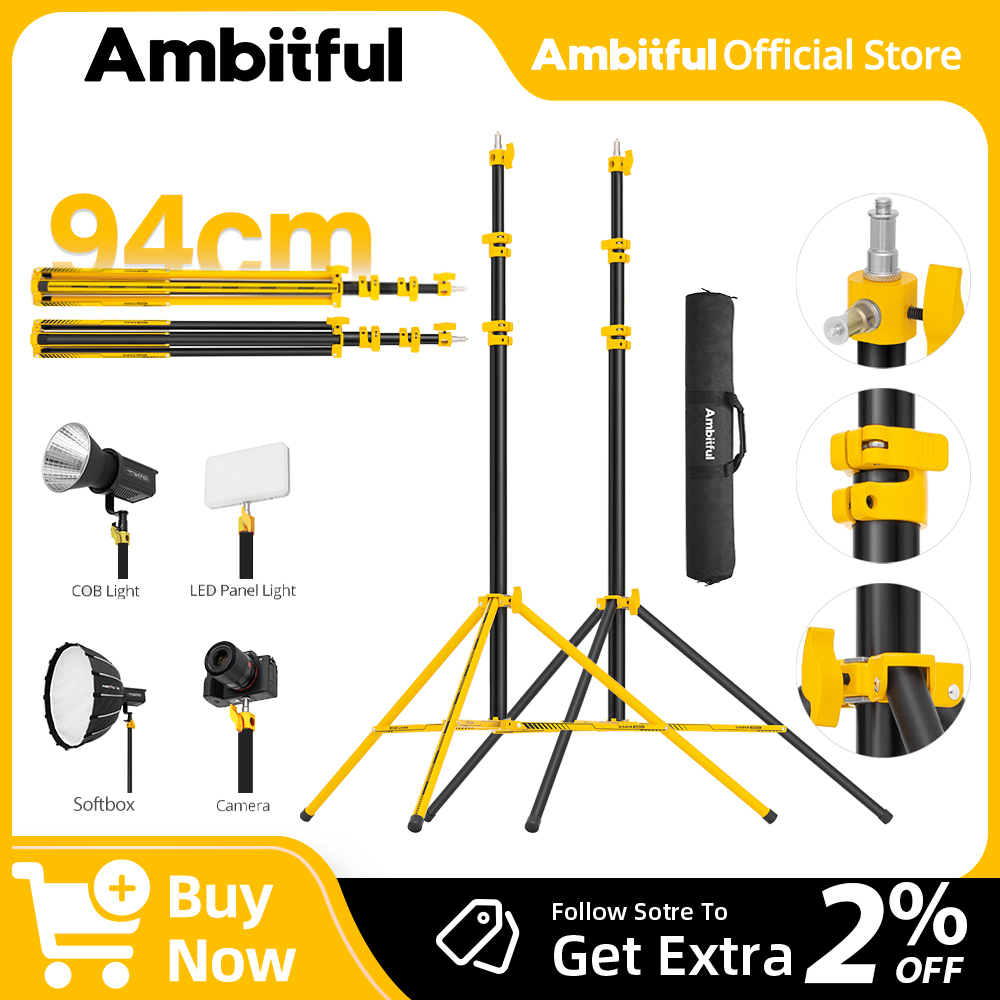 AMBITFUL GM280Y 280cm Professi – обзор и цена Photography Video Lighting Kit With Adjustable Tripod Stand