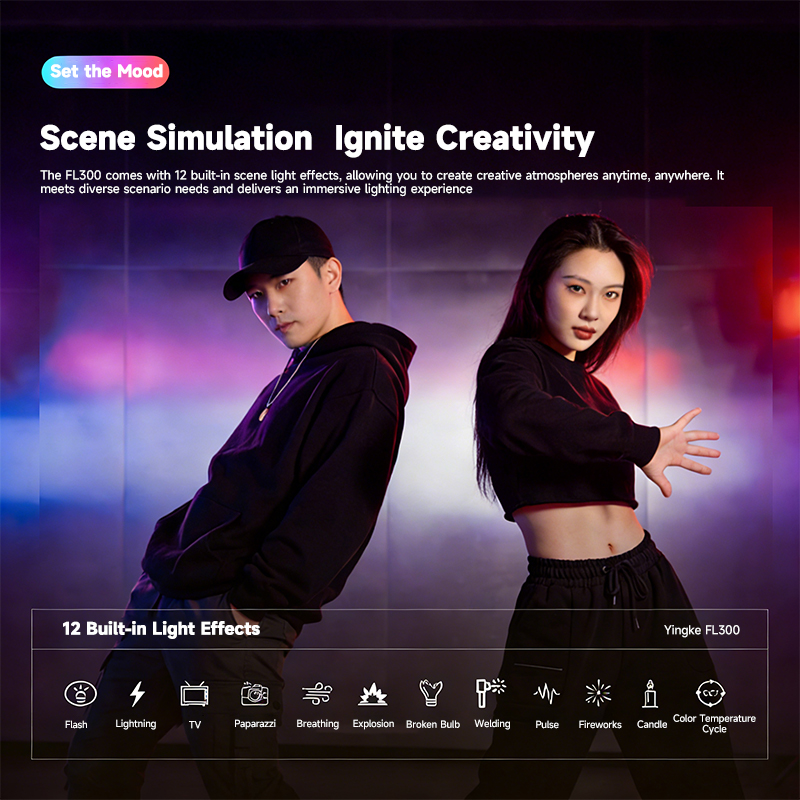 YSKE FL300 320W COB LED Video  – обзор и цена Photography Lighting App
