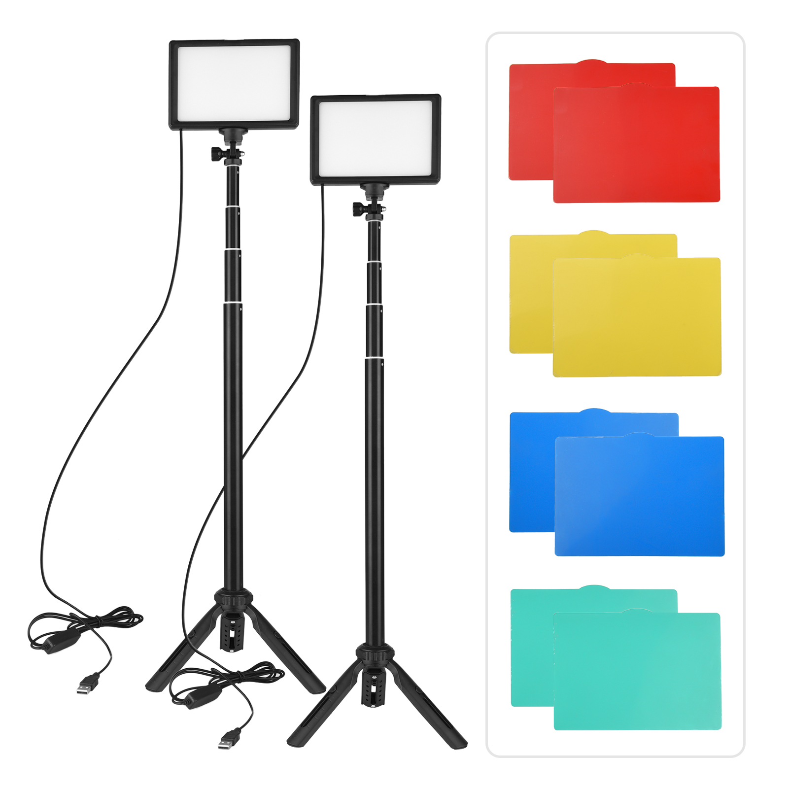 Andoer 2pcs LED Video Light Ki – обзор и цена Photography Video Lighting Kit With Adjustable Tripod Stand