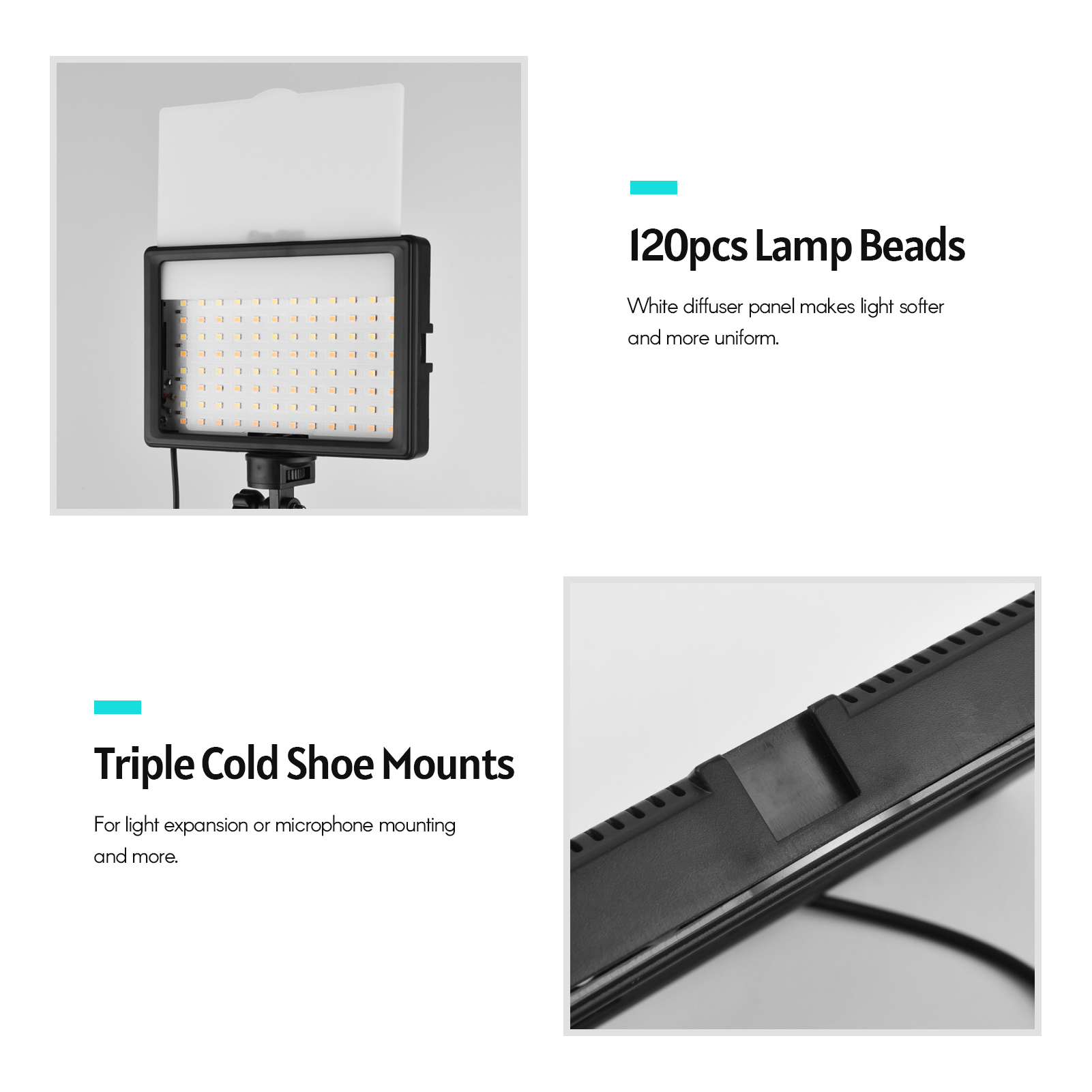 Andoer 2pcs LED Video Light Ki – обзор и цена Photography Video Lighting Kit With Adjustable Tripod Stand