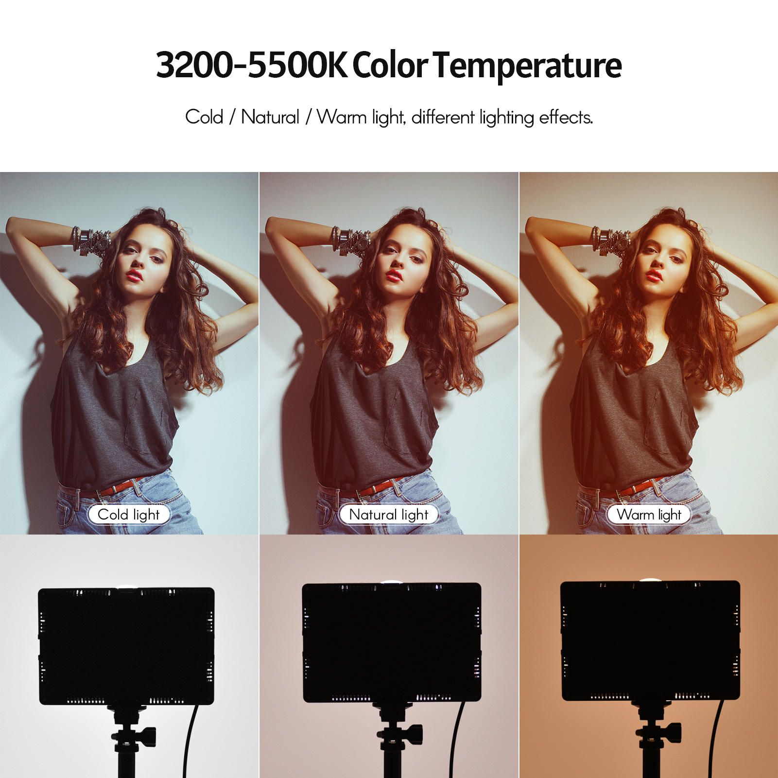 Andoer 2pcs LED Video Light Ki – обзор и цена Photography Video Lighting Kit With Adjustable Tripod Stand