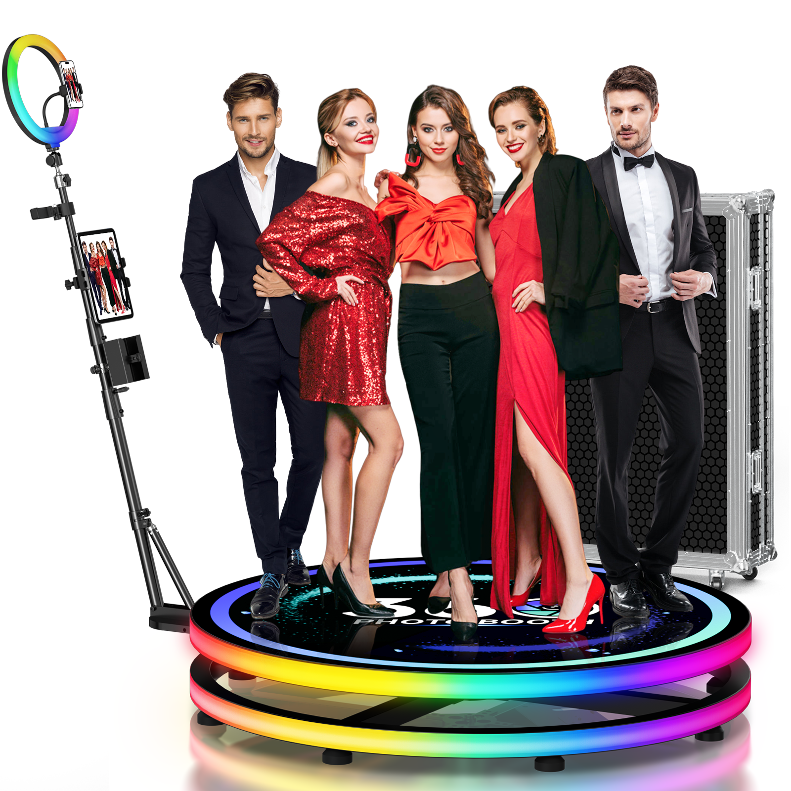 360 Rotating Photo Booth Ring  – обзор и цена Photography Lighting App