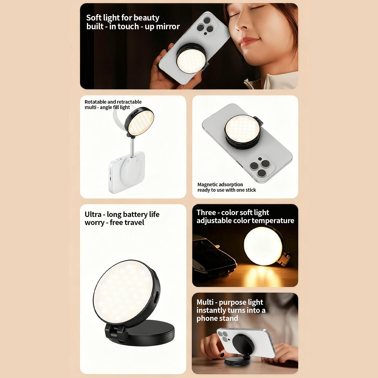 Phone Light Magnetic Live Stre – обзор и цена Makeup Photography Lighting