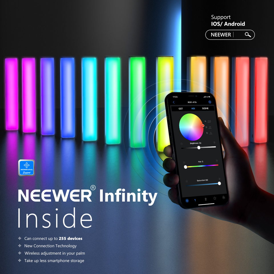 For NEEWER RGB Magnetic Handhe – обзор и цена Photography Lighting App
