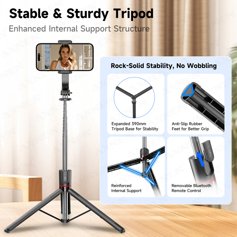 AXNEN F15 Extendable Selfie St – обзор и цена Photography Video Lighting Kit With Adjustable Tripod Stand